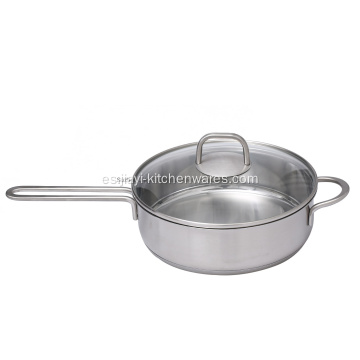 Wok SUS304 Wok de acero inoxidable 18/10 Jy-Np